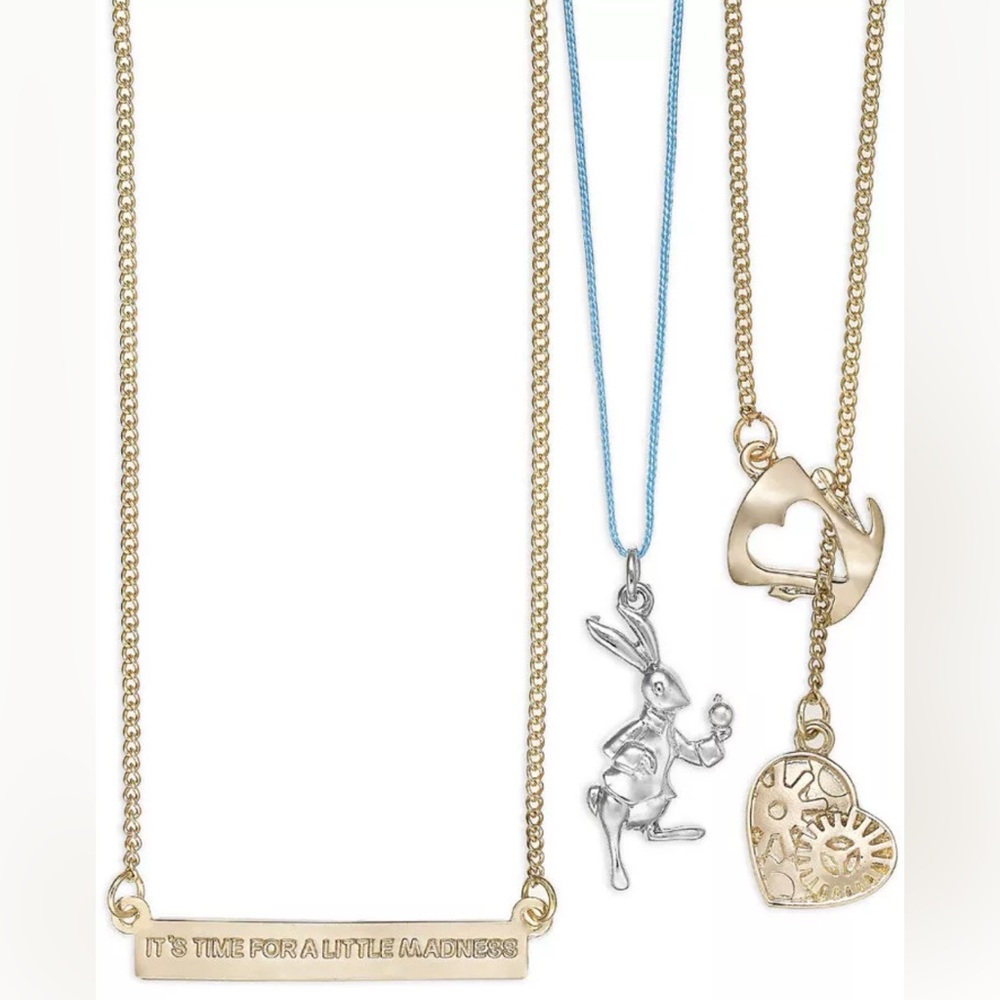 Disney Love and Madness - Alice Through the Looking Glass necklace set NWT